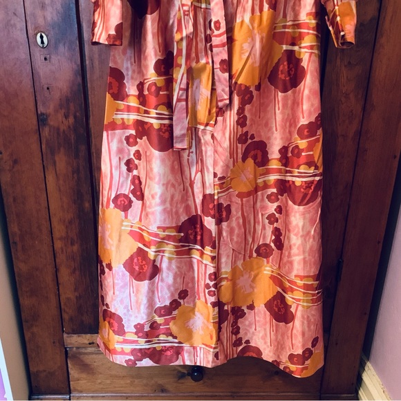 Genuine Vintage Finlaw Of Melbourne 1970’s Maxi Dress Colourful Print Size 16 - Picture 3 of 16